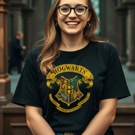 Harry Potter - Hogwarts Crest Girly Tee