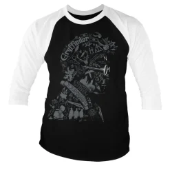 Harry Potter Wordings and Symbols Baseball 3/4 Sleeve Tee