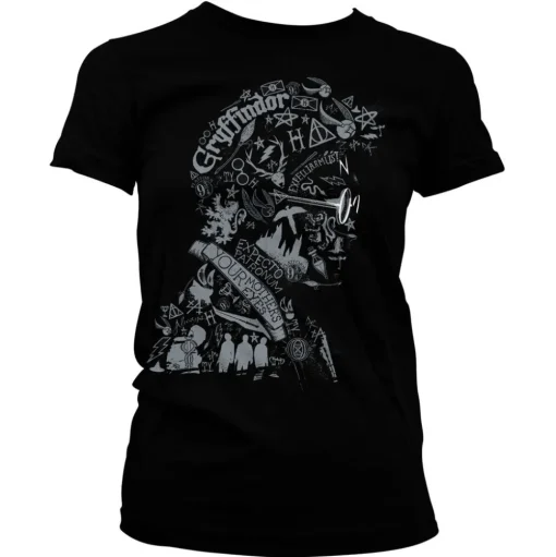 Harry Potter Wordings and Symbols Girly Tee