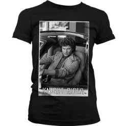 Hasselhoff In Knight Rider Girly Tee
