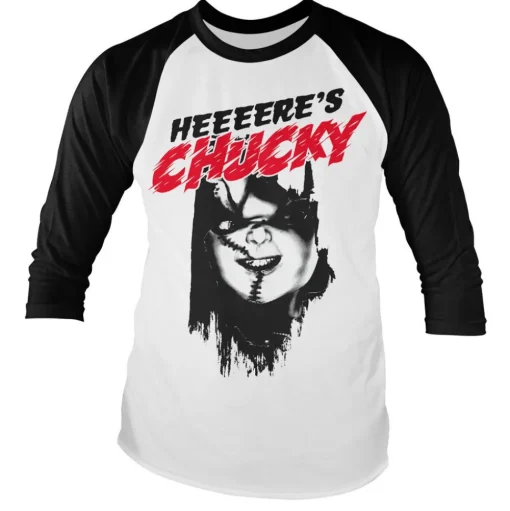 Heeere's Chucky Baseball Long Sleeve Tee