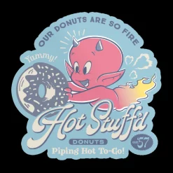 Hot Stuff Donuts Sticker