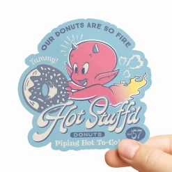 Hot Stuff Donuts Sticker