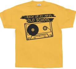 I Back Up My Mp3:s Oldschool T-Shirt