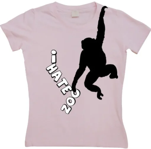 I Hate Zoo Girly T-shirt
