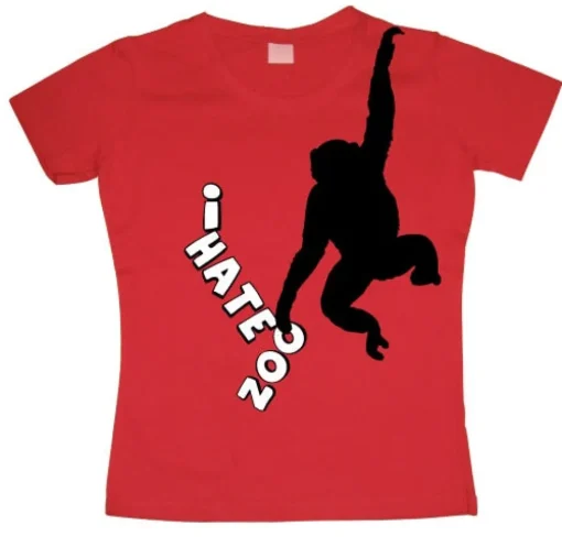 I Hate Zoo Girly T-shirt