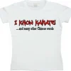 I Know Karate Girly T-shirt