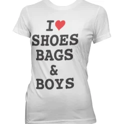 I Love Shoes, Bags & Boys Girly Tee