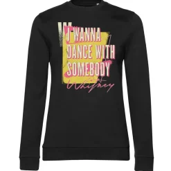 I Wanna Dance With Somebody Washed Girly Sweatshirt