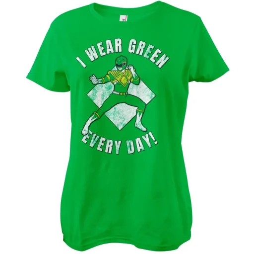 I Wear Green Every Day Girly Tee