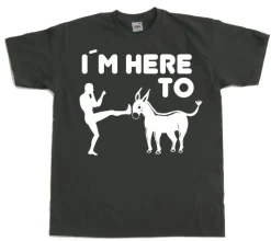 I´m Here To Kick Ass! T-Shirt