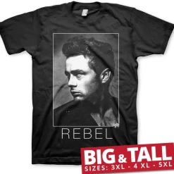 James Dean BW Rebel Big & Tall T-Shirt