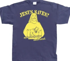Jesus Saves! ...after he.. T-Shirt