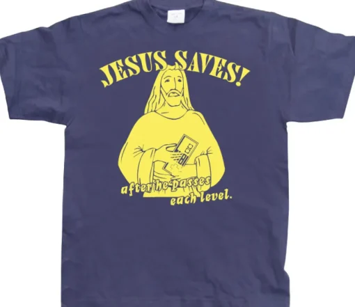 Jesus Saves! ...after he.. T-Shirt