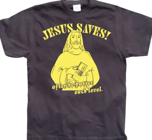 Jesus Saves! ...after he.. T-Shirt