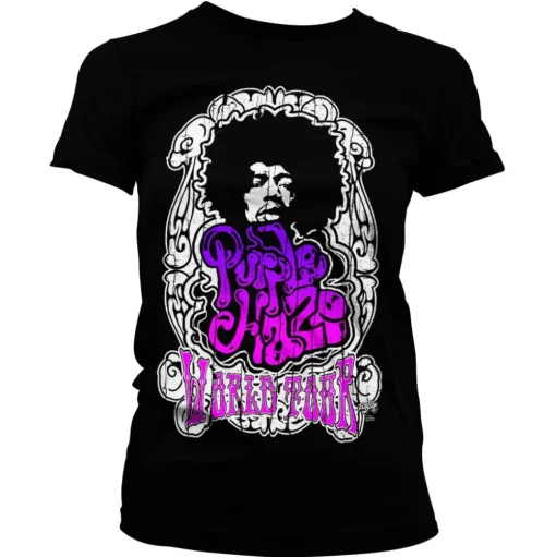 Jimi Hendrix - Purple Haze World Tour Girly Tee