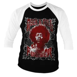 Jimi Hendrix - Rock 'n Roll Forever Baseball 3/4 Sleeve Tee