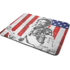 Jimi Hendrix - Stars and Stripes Mouse Pad