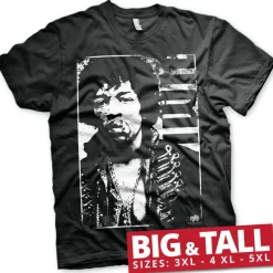 Jimi Hendrix Distressed Big & Tall T-Shirt