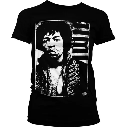 Jimi Hendrix Distressed Girly Tee
