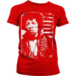 Jimi Hendrix Distressed Girly Tee
