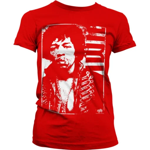 Jimi Hendrix Distressed Girly Tee