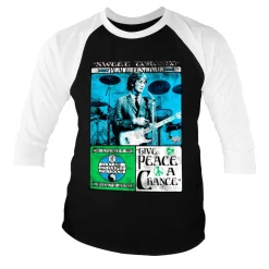 John Lennon - Toronto Peace Festival Baseball 3/4 Sleeve Tee