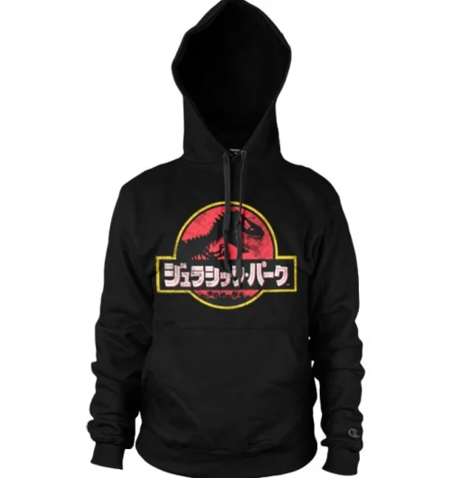 Jurassic Park - Japanese Distressed Logo Hoodie