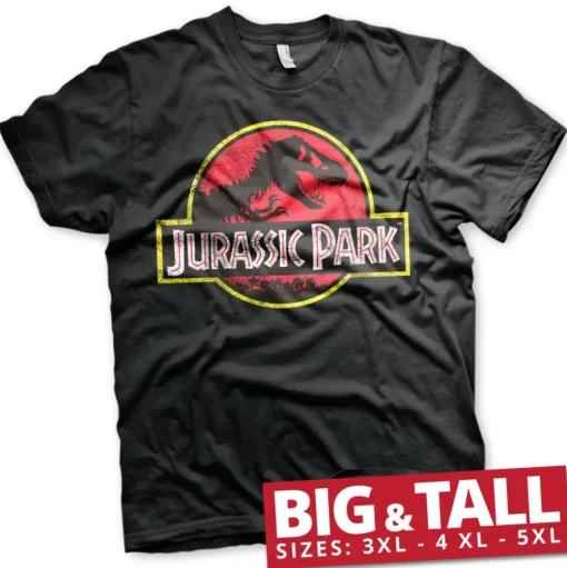 Jurassic Park Distressed Logo Big & Tall T-Shirt