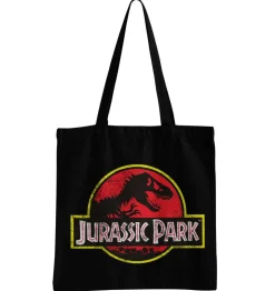 Jurassic Park Distressed Logo Tote Bag