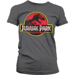 Jurassic Park Distressed Logo Girly Tee