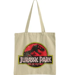 Jurassic Park Distressed Logo Tote Bag