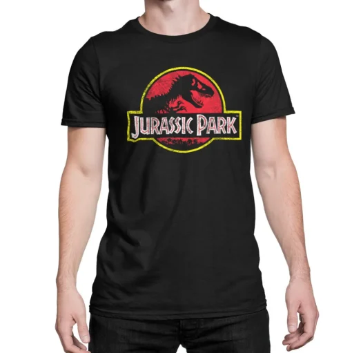 Jurassic Park Distressed Logo T-Shirt