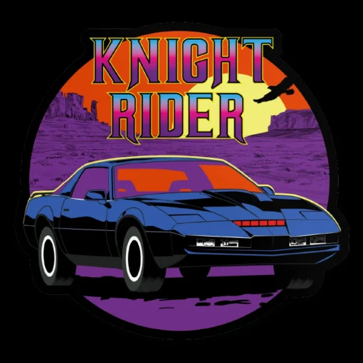 Knight Rider Sunset Sticker