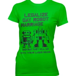 Legalize Gay Robot Marriage Girly Tee