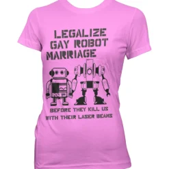 Legalize Gay Robot Marriage Girly Tee