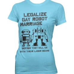 Legalize Gay Robot Marriage Girly Tee