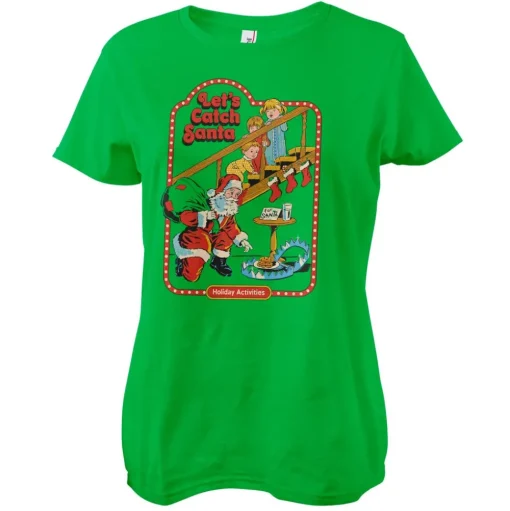 Let's Catch Santa Girly Tee