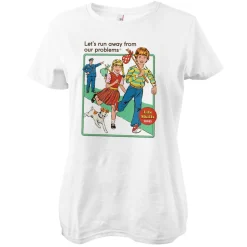 Let's Run Away From Our Problems Girly Tee