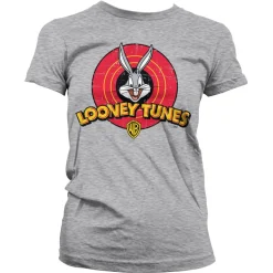 Looney Tunes Distressed Logo Girly Tee