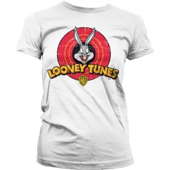 Looney Tunes Distressed Logo Girly Tee