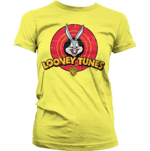 Looney Tunes Distressed Logo Girly Tee
