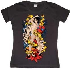 Love And Hate Pin-Up Girly Tee