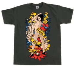 Love And Hate Pin-Up T-Shirt