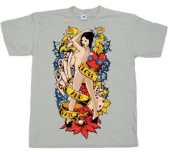 Love And Hate Pin-Up T-Shirt