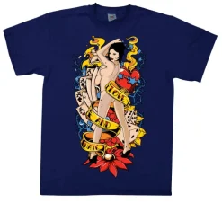Love And Hate Pin-Up T-Shirt