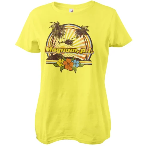 Magnum P.I. - Tropical Vibes Girly Tee