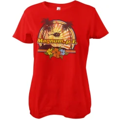 Magnum P.I. - Tropical Vibes Girly Tee