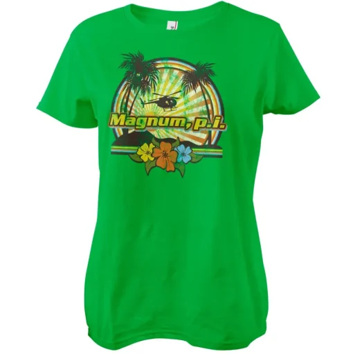 Magnum P.I. - Tropical Vibes Girly Tee