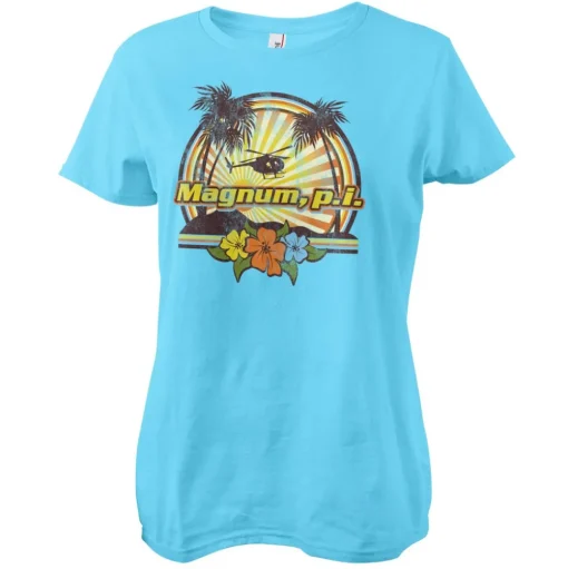 Magnum P.I. - Tropical Vibes Girly Tee